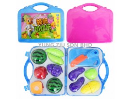 3880-8#BOXED FRUIT AND VEGETABLE CUTLERY TOY SET